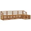 vidaXL Set de canapele de exterior 5 buc. natural