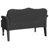 vidaXL Bancă Chesterfield Negru 120.5 x 65 x 75 cm Piele artificială