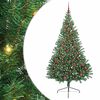 vidaXL Pom de Crăciun artificial pre-iluminat Verde 210 cm PVC