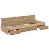 vidaXL Cadru de pat cu ușă Stejar Artizanal 75 x 190 cm Lemn compozit
