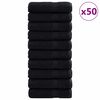 vidaXL Prosop pentru musafiri SOLUND 50 buc. Negru 50 x 100 cm 550 gsm