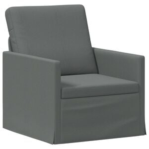 vidaXL Sofa single Gri &icirc;nchis 70 x 81 x 82 cm Țesătură