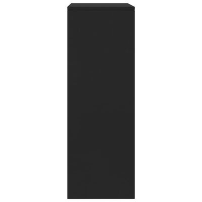 vidaXL Servantă cu 6 sertare, negru, 50 x 34 x 96 cm, PAL