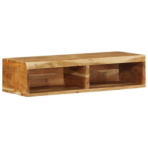 vidaXL Dulap TV montat pe perete 80x30x19 cm, lemn masiv de acacia