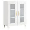 vidaXL Dulap, alb extralucios, 69,5x34x90 cm, lemn compozit