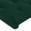 vidaXL Tăblie pat cu aripioare verde &icirc;nchis 103x23x118/128 cm catifea