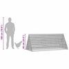 vidaXL Cușcă pentru pui Argintiu 215 x 100 x 85 cm Oțel Galvanizat