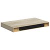 vidaXL Rafturi de perete suspendate, 2 buc., stejar, 40x23x3,8 cm, MDF
