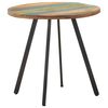 vidaXL Masă de bucătărie, 80 cm, lemn masiv reciclat