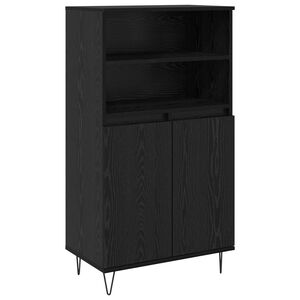 vidaXL Bufet Negru 60 x 36 x 110 cm Lemn compozit