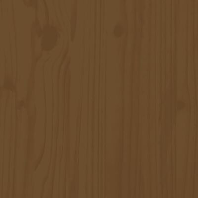 vidaXL Pat pentru seniori, maro miere, 140x190 cm, lemn masiv de pin
