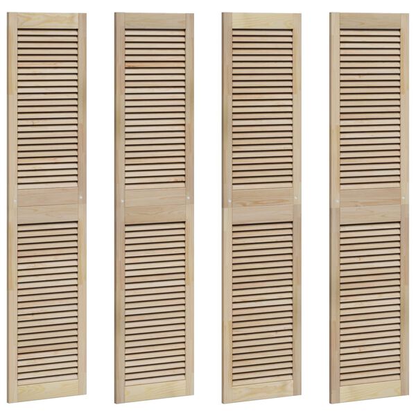 vidaXL Ușă de Dulap cu ușă 4 pcs natural 140.5 x 2.1 x 49.5 cm