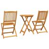 vidaXL Set Bistro de Grădină 3 pcs Maro Lemn Solid de Acacia