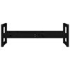vidaXL Suport de anvelope, negru, 120x40x40 cm, lemn masiv de pin