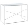 vidaXL Birou de computer, alb, 110x60x70 cm, lemn prelucrat