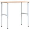 vidaXL Banc lucru 100x60x(71,5-98) cm lemn masiv stejar dreptunghiular