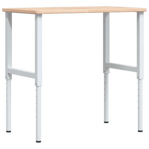 vidaXL Banc lucru 100x60x(71,5-98) cm lemn masiv stejar dreptunghiular