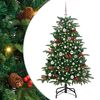 vidaXL Brad de Crăciun artificial Verde 150 cm PVC și metal și plastic