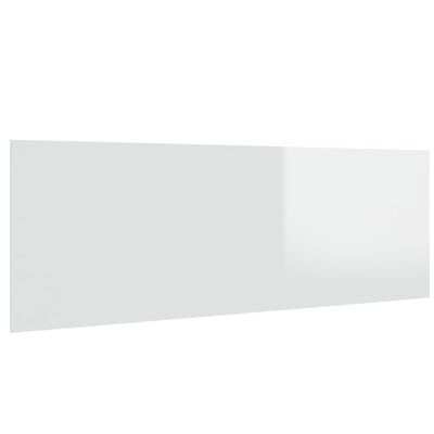 vidaXL Tăblie pat/perete,alb extralucios,240x1,5x80 cm,lemn prelucrat