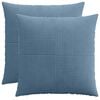vidaXL Husă pentru pernă 2 buc. ALMELO albastru 80 x 80 cm cord