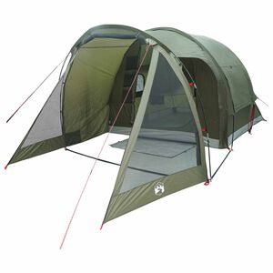 vidaXL Tent Cabină 4 persoană Verde măsliniu Poliester și oțel