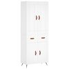 vidaXL Dulap &icirc;nalt, alb, 69,5x34x180 cm, lemn compozit