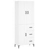 vidaXL Dulap &icirc;nalt, alb, 69,5x34x180 cm, lemn compozit