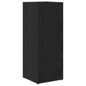 vidaXL Suport pentru umbrele Stejar Negru 25 x 24,5 x 64 cm