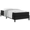 vidaXL Cadru de pat cu saltea Negru 80 x 200 cm țesătură