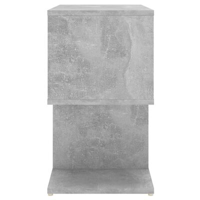 vidaXL Noptiere, 2 buc., gri beton, 50x30x51,5 cm, PAL