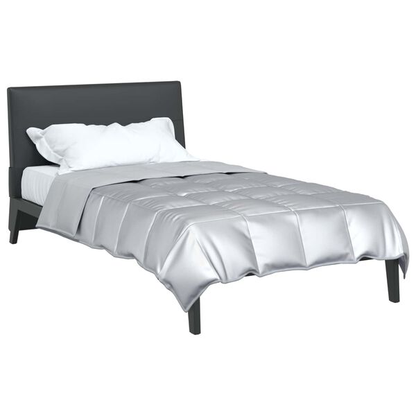 vidaXL Duvet complet pe tot parcursul anului Argintiu 220 x 140 cm