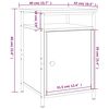 vidaXL Noptieră, stejar sonoma, 40x42x60 cm, lemn prelucrat