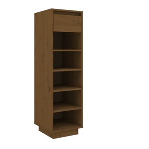 vidaXL Pantofar, maro miere, 30x34x105 cm, lemn masiv de pin