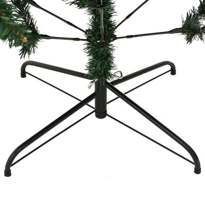vidaXL Brad de Crăciun artificial cu suport și balamale, 150 cm