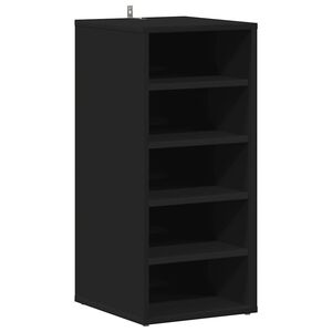 vidaXL Pantofar, negru, 31,5x35x70 cm, PAL