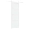 vidaXL Ușă glisantă ORKDAL 83 x 232 cm Lemn masiv de pin Alb