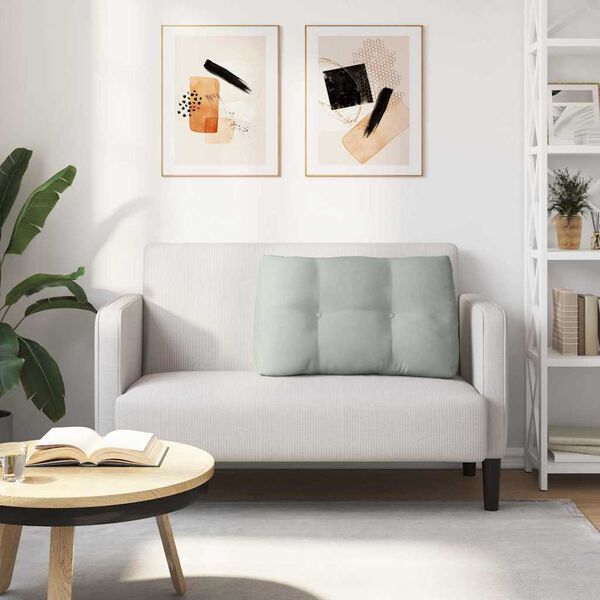 vidaXL Perna pentru spate Gri deschis 80 x 24 x 50 cm Catifea