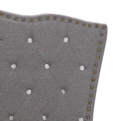 vidaXL Cadru de pat, gri deschis, 120 x 200 cm, material textil