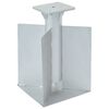 vidaXL Suport umbrelă &icirc;n păm&acirc;nt, argintiu, 27,5x27,5x45 cm, oțel
