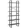 vidaXL Dulap &icirc;nalt, gri, 100x30x210 cm, lemn masiv de pin