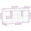 vidaXL Bancă de pantofi stejar artizanal 102x32x50 cm lemn prelucrat