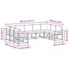vidaXL Set de canapele de exterior 9 pcs Gri natural și deschis