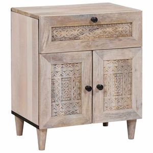 vidaXL Dulap de noapte Alb 50 x 33 x 60 cm Lemn prelucrat