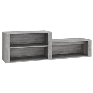 vidaXL Pantofar, gri sonoma, 150x35x45 cm, lemn prelucrat