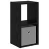 vidaXL Noptieră Stejar Negru 25,5 x 22 x 49,5 cm Lemn prelucrat