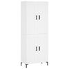 vidaXL Dulap &icirc;nalt, alb, 69,5x34x180 cm, lemn compozit
