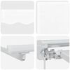 vidaXL Cadru manual de marchiză cu LED-uri Alb 4 x 2 m