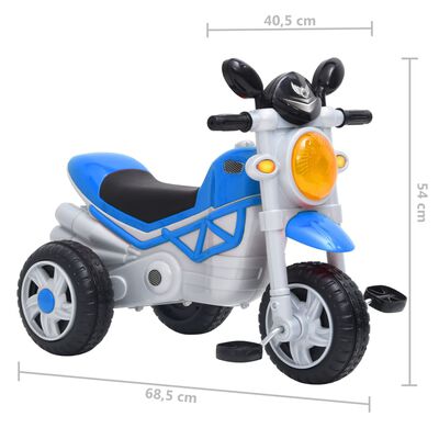 vidaXL Tricicletă pentru copii, albastru