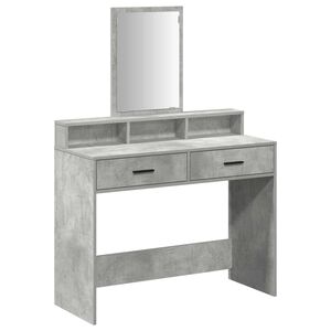 vidaXL Masă de Machiaj Gri din beton 100 x 41 x 140 cm Lemn prelucrat