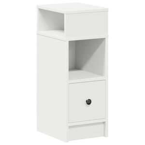 vidaXL Noptiera cu sertar alb 25x31x66 cm